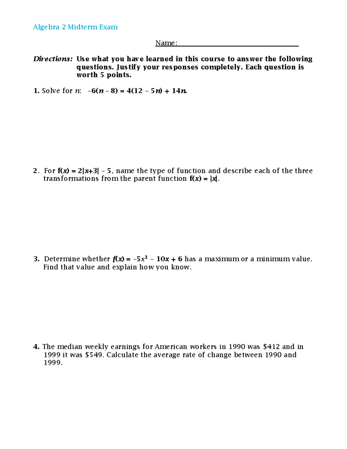 algebra-ii-practice-for-beginners-algebra-2-midterm-exam-name