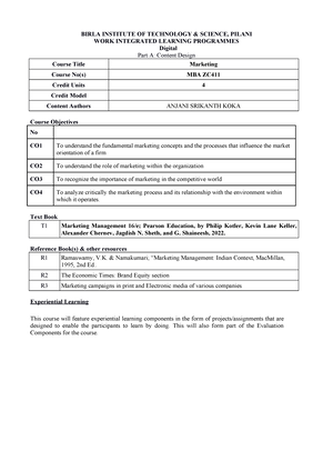 MBA ZC416 EC-2R First SEM 2023-2024 - Birla Institute Of Technology ...