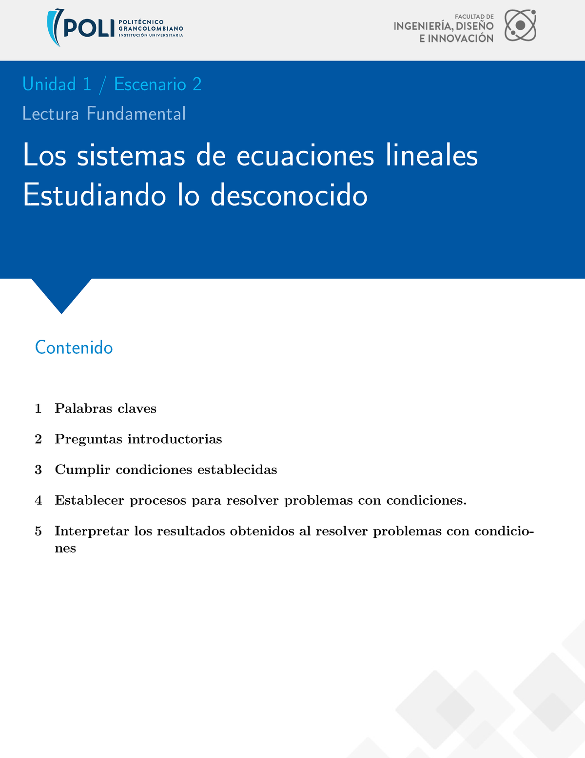 Algebra Lineal -Lectura Fundamental 2 - Unidad 1 / Escenario 2 Lectura ...