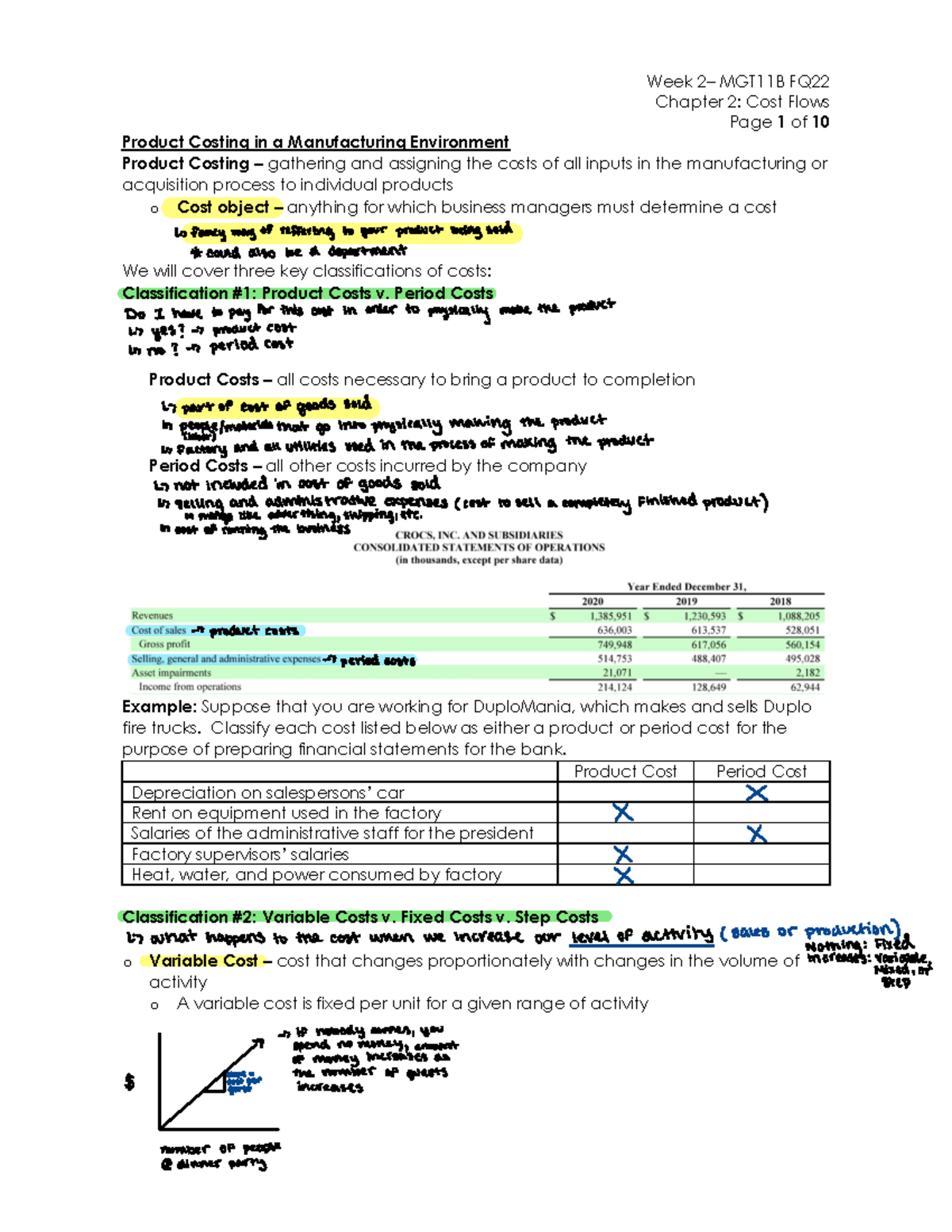 MGT 11b Week 2 - In Detail Outline Notes From Lecture Week 2 - Chapter ...