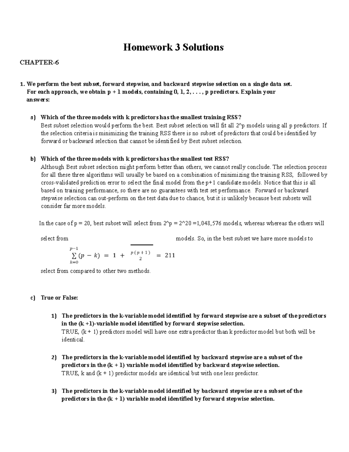 HW3 - Homework Three Complete Assignment With Practicum Coding ...