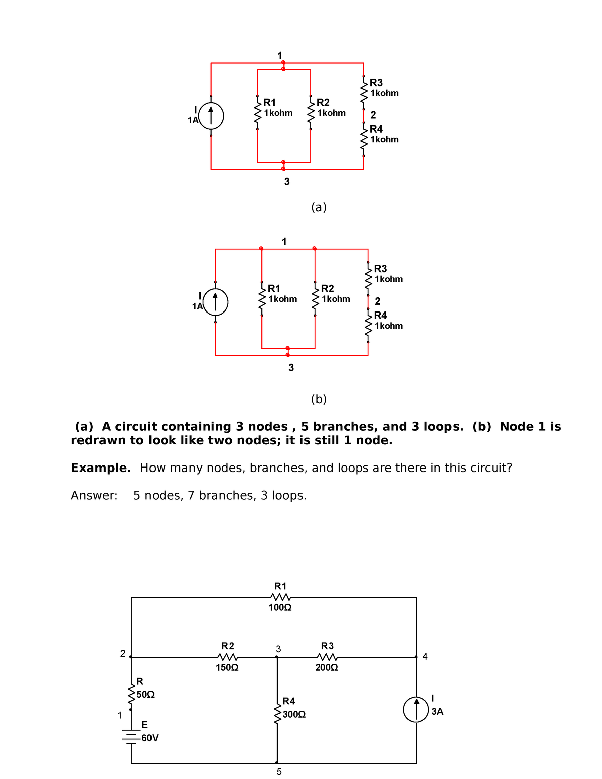 Unit 4 Electric Circuits-1 (1)-1 - (a) (b) (a) A Circuit Containing 3 ...