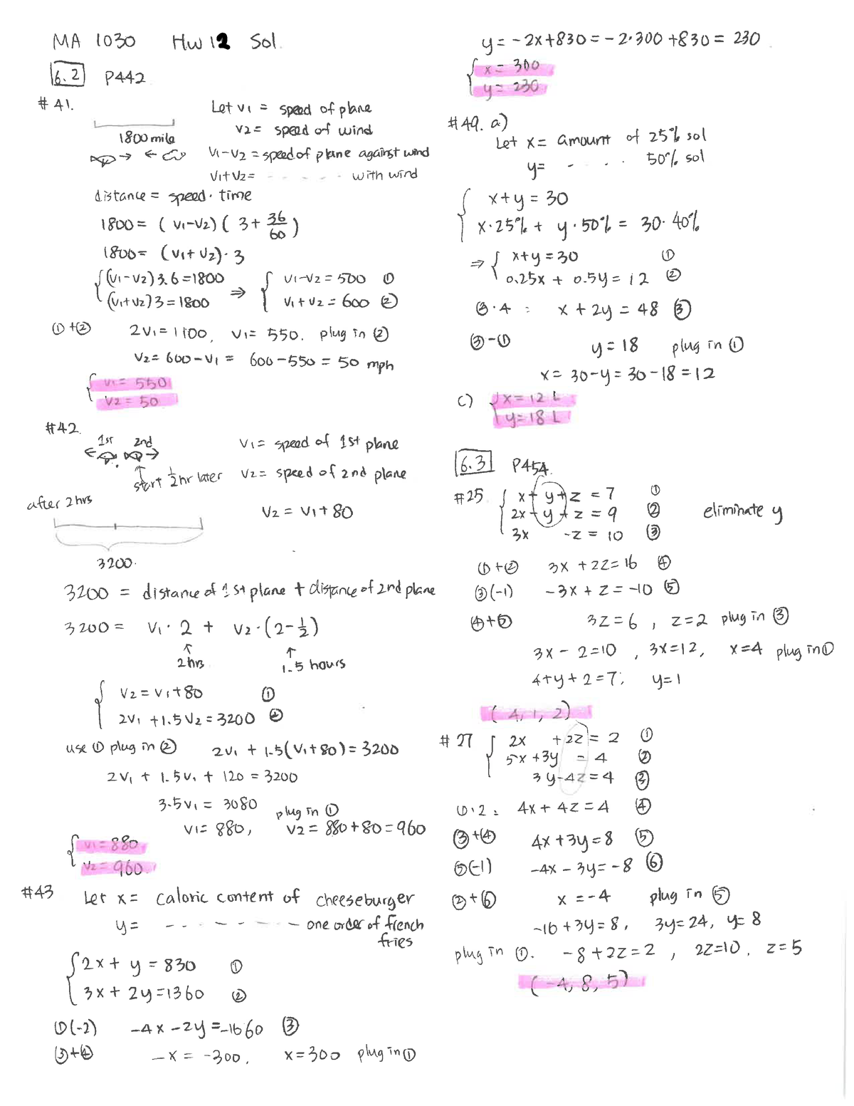 1030 Hw 12 Sol - Homework Practice Chapter Review - MAT 772 - Studocu