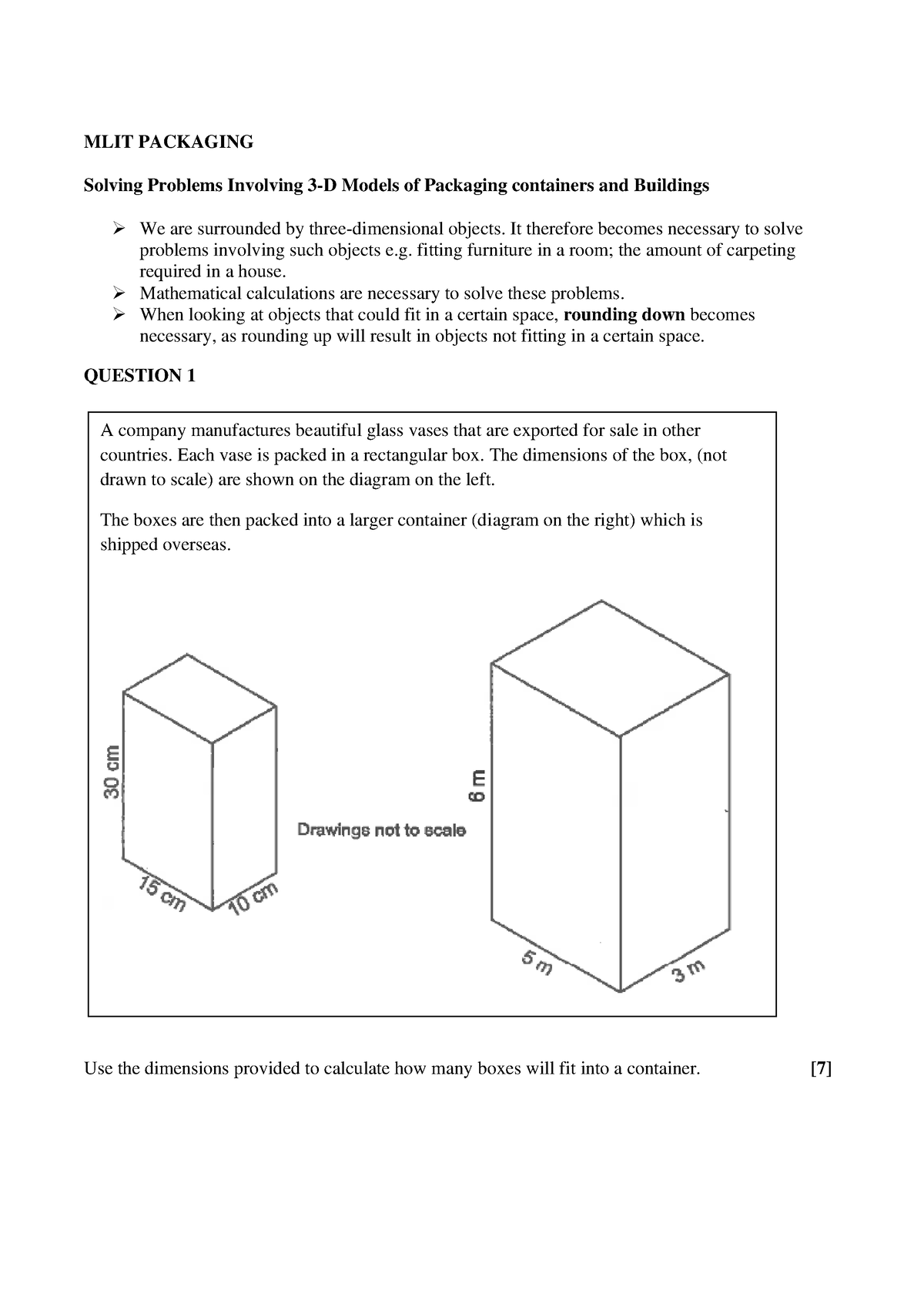 Packaging - It Therefore Becomes Necessary To Solve Problems Involving ...