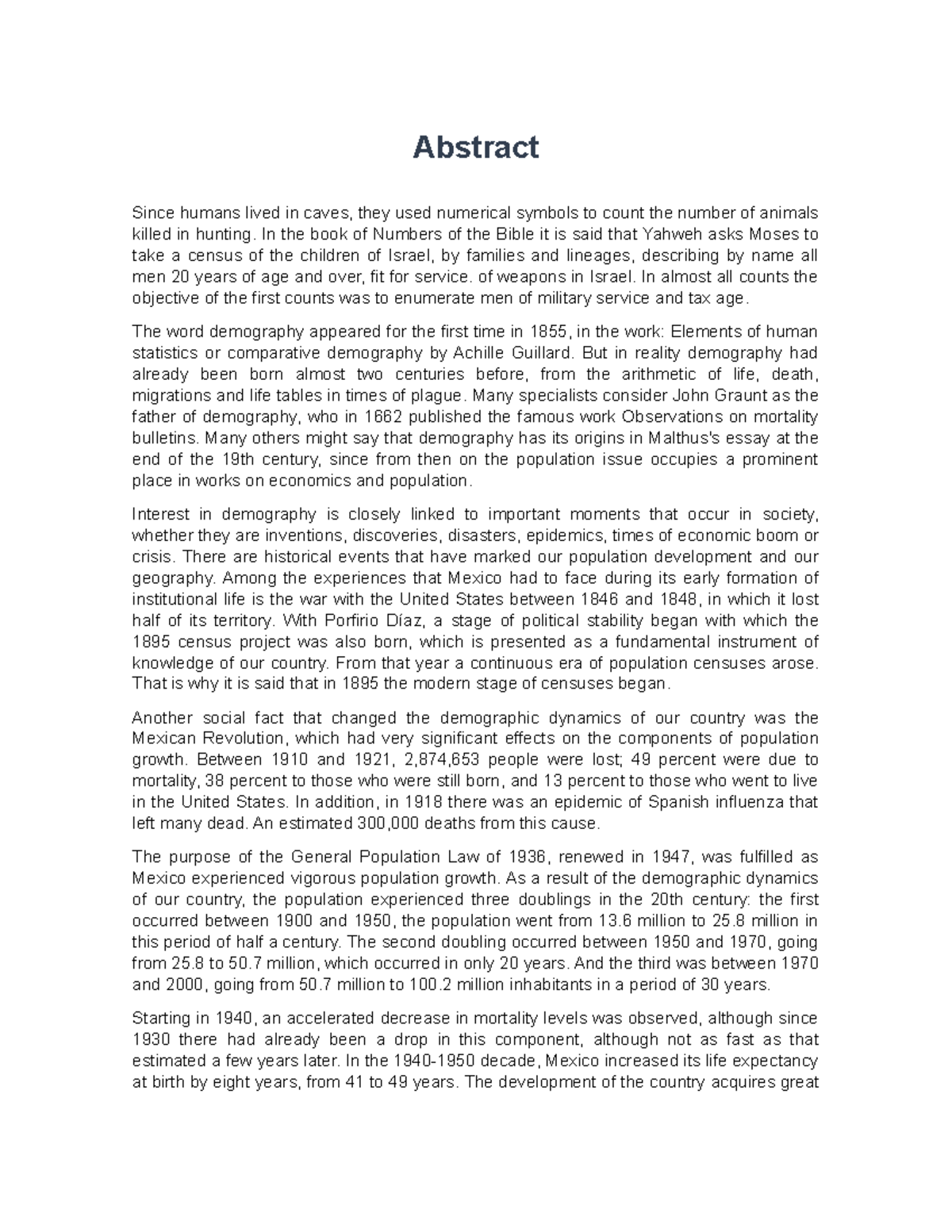 Abstract - Tarea - Abstract Since humans lived in caves, they used ...