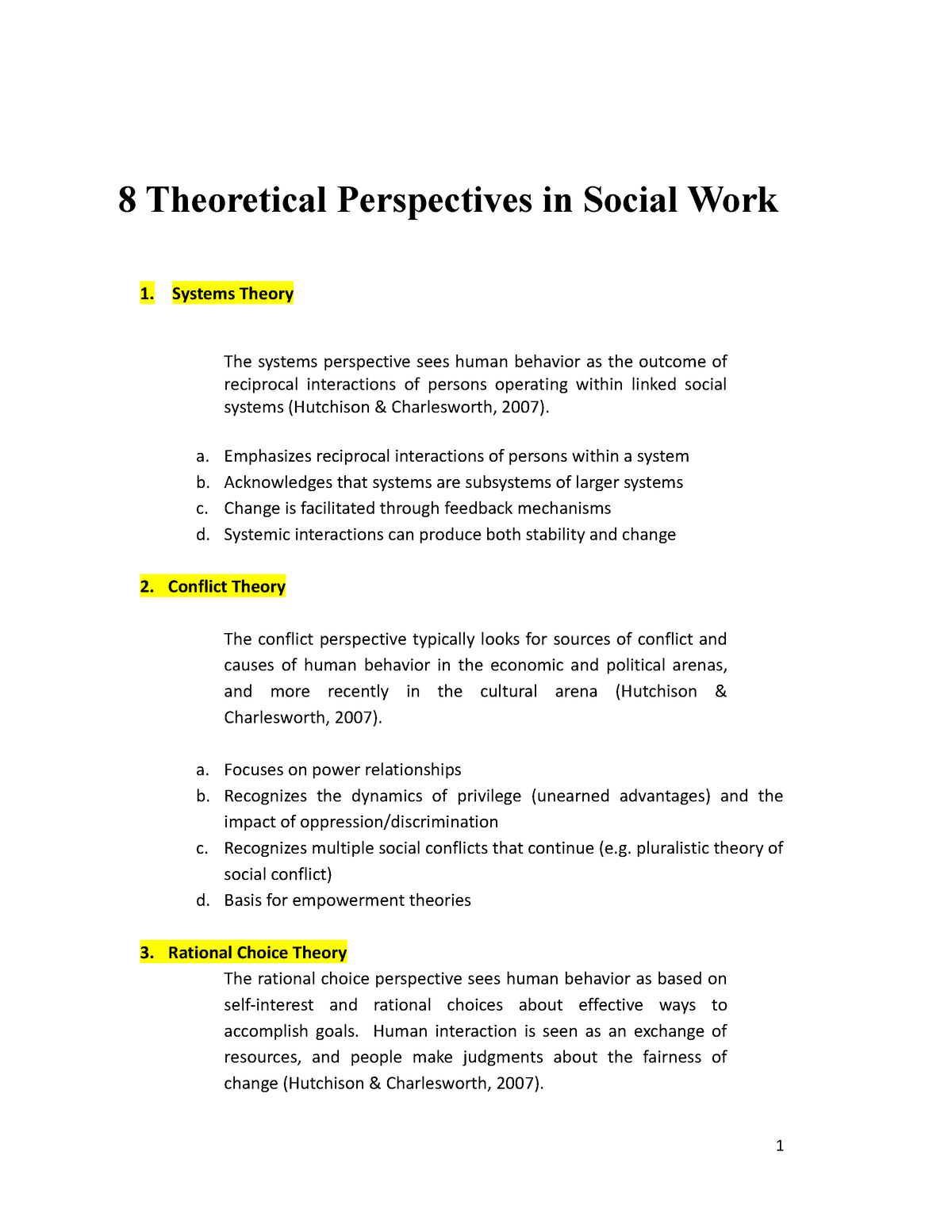 8 Theoretical Perspectives in Social Work - Systems Theory The systems