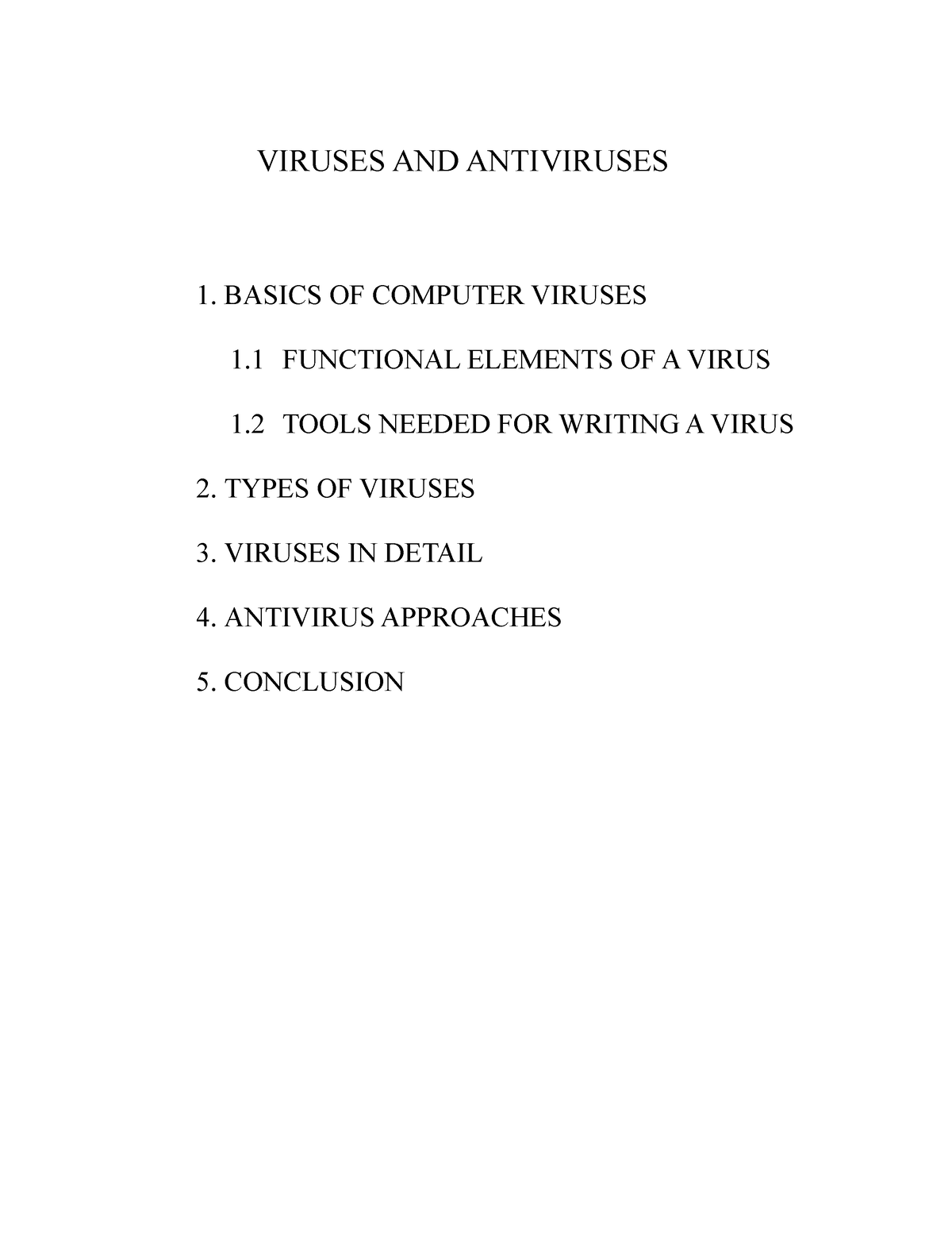 computer virus assignment pdf