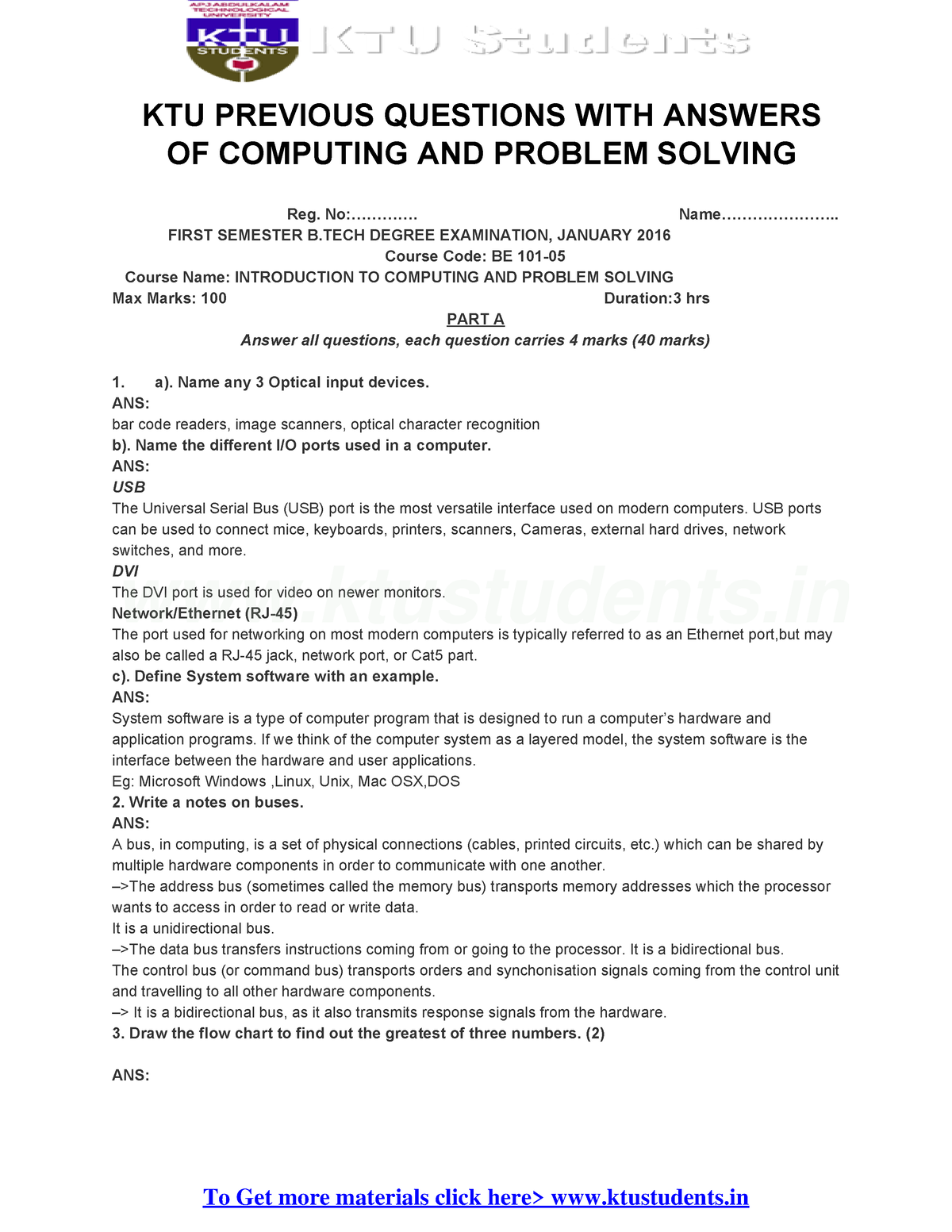 be101 05 introduction to computing and problem solving syllabus