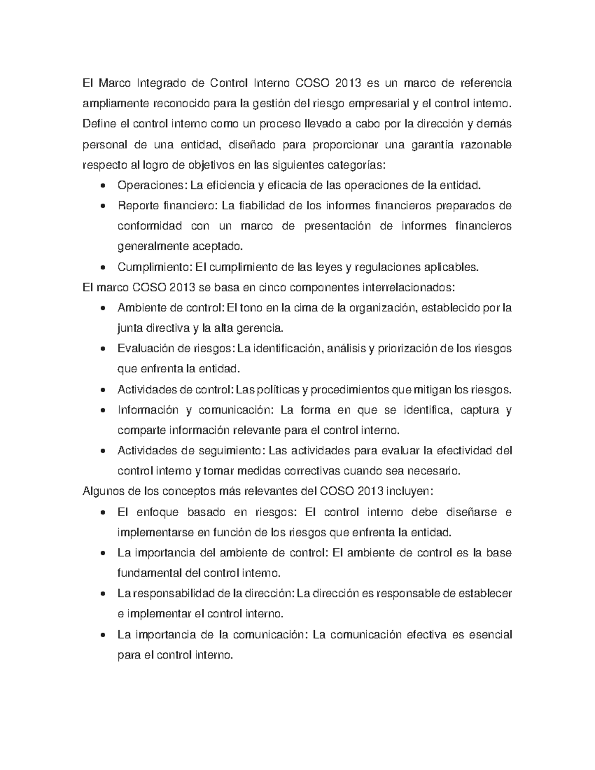 GUIA CI - Control Interno - El Marco Integrado de Control Interno COSO ...