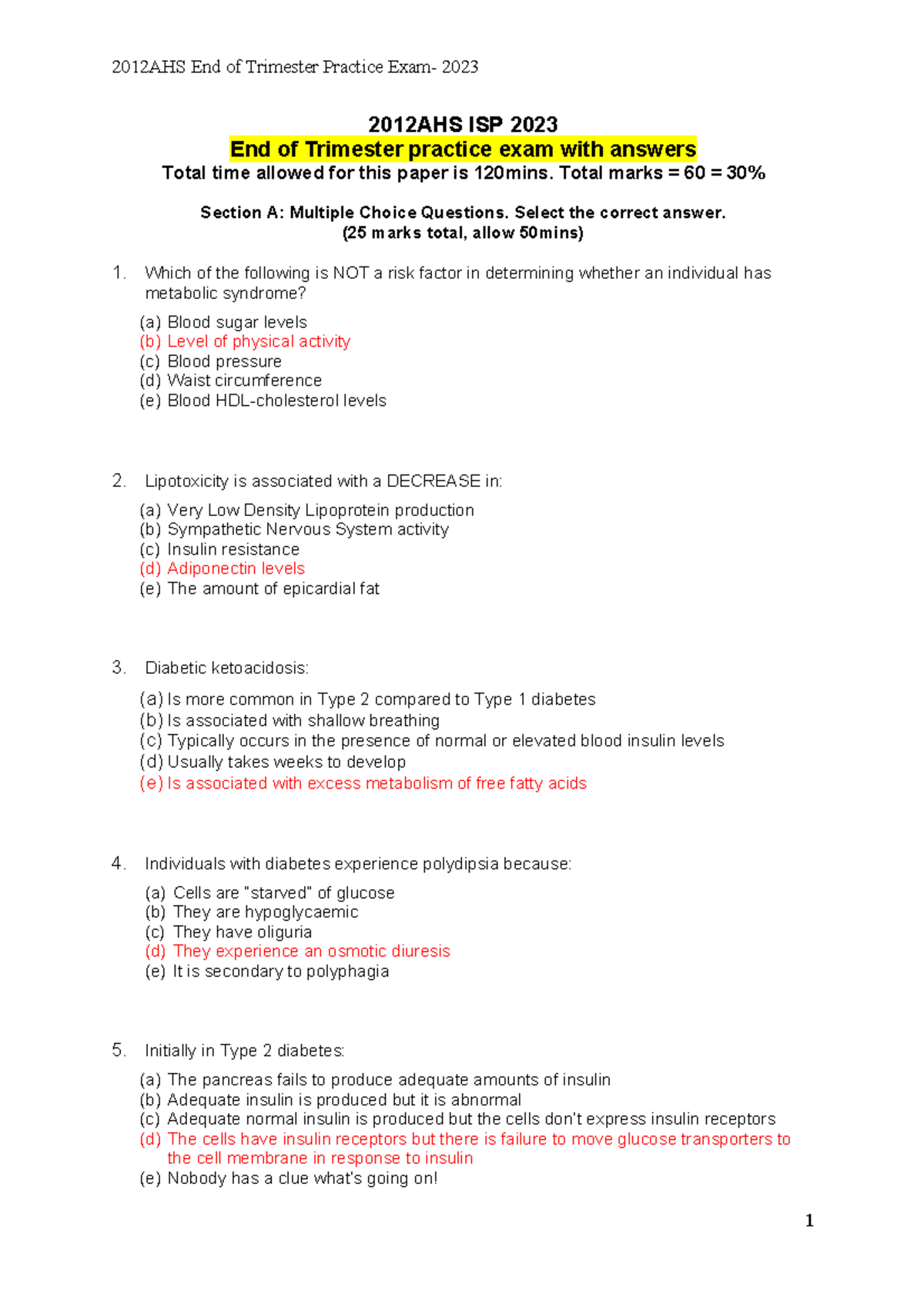 EOT Practice Exam - 2012AHS ISP 2023 End Of Trimester Practice Exam ...