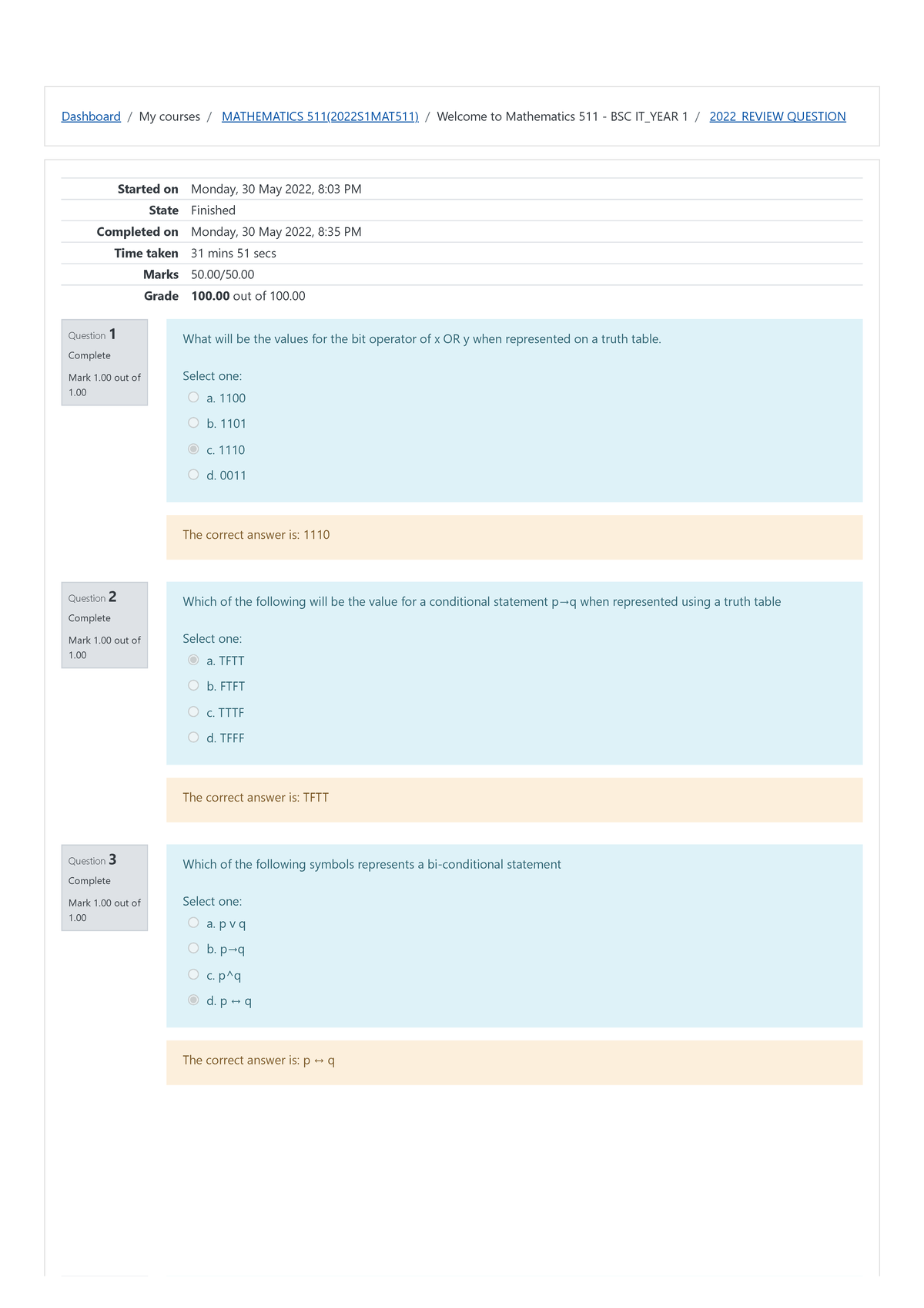Lincy Maths CA Test 2 Review Qsns - Dashboard / My courses ...