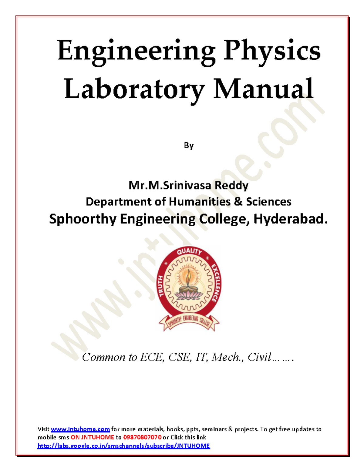 Engineering Physics Laboratory Manual - Visit Jntuhome For More ...