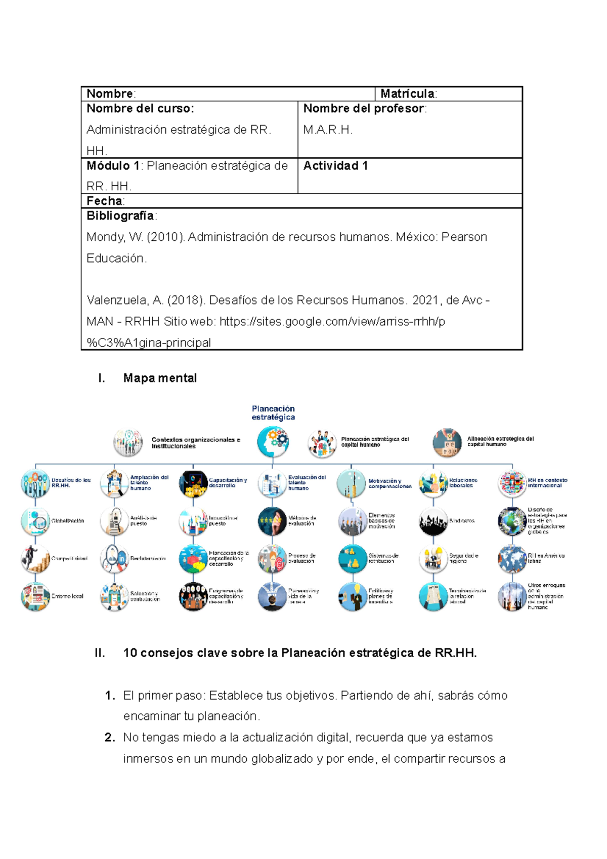 Actividad uno administracion estrategica en las empresa - Nombre ...