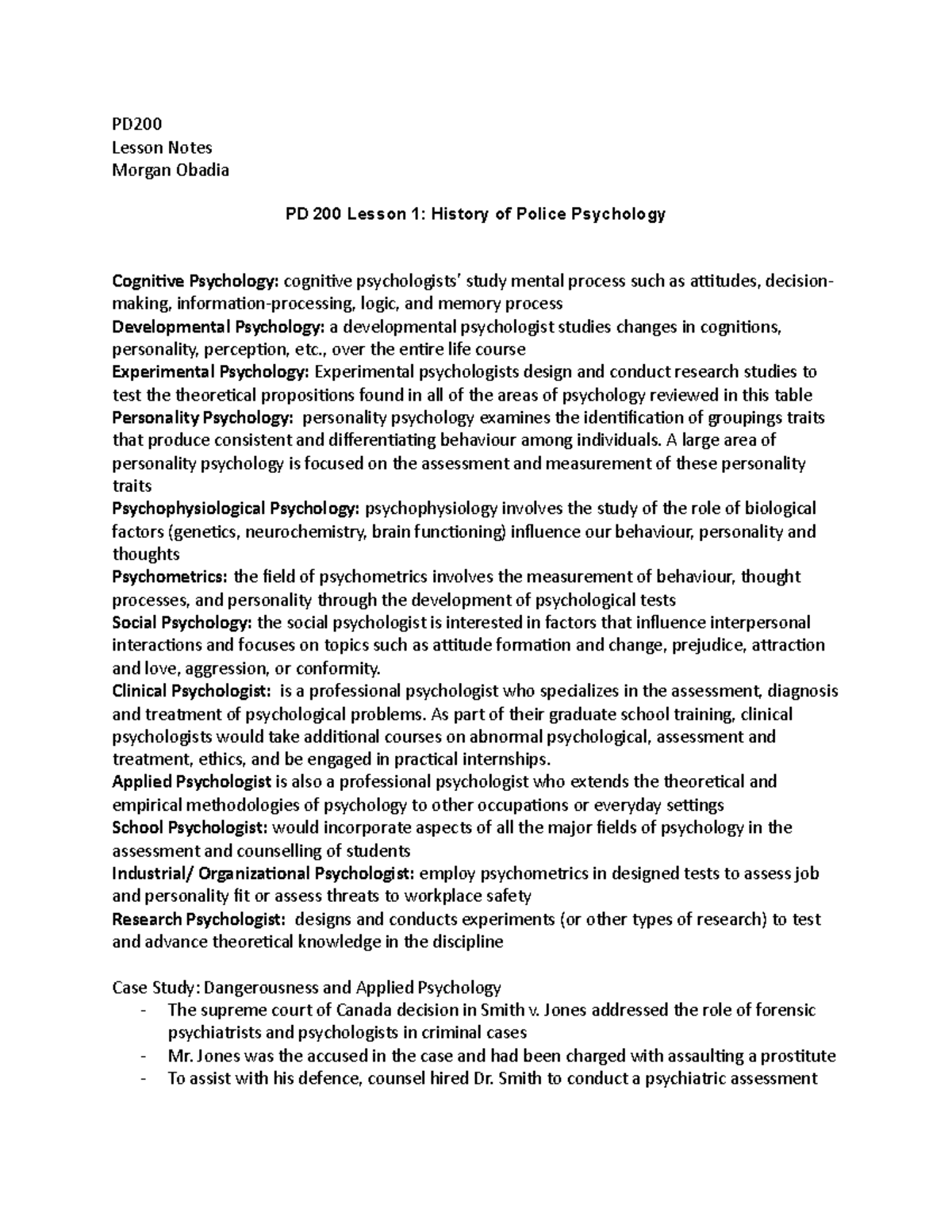 PD200 Lesson Notes PD Lesson Notes Morgan Obadia PD 200 Lesson 1