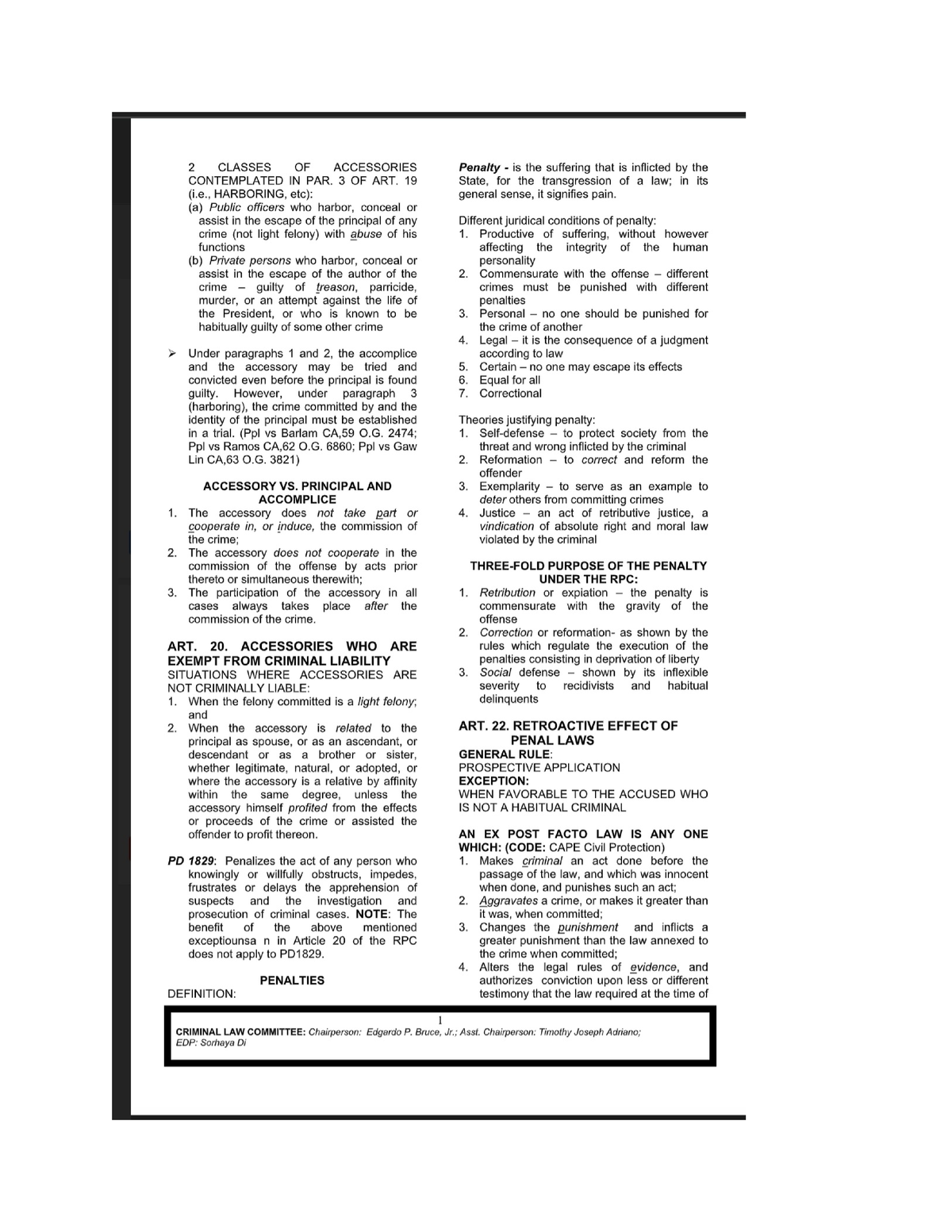 Art. 11-15 Notes - Juris Doctor - Studocu