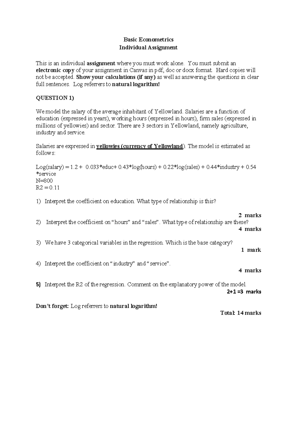 home ec assignment booklet