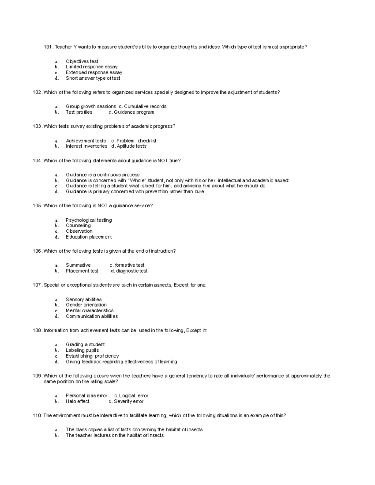 Professional Education - Drill 11 - Part 3 - Copy - Teacher Y Wants To 