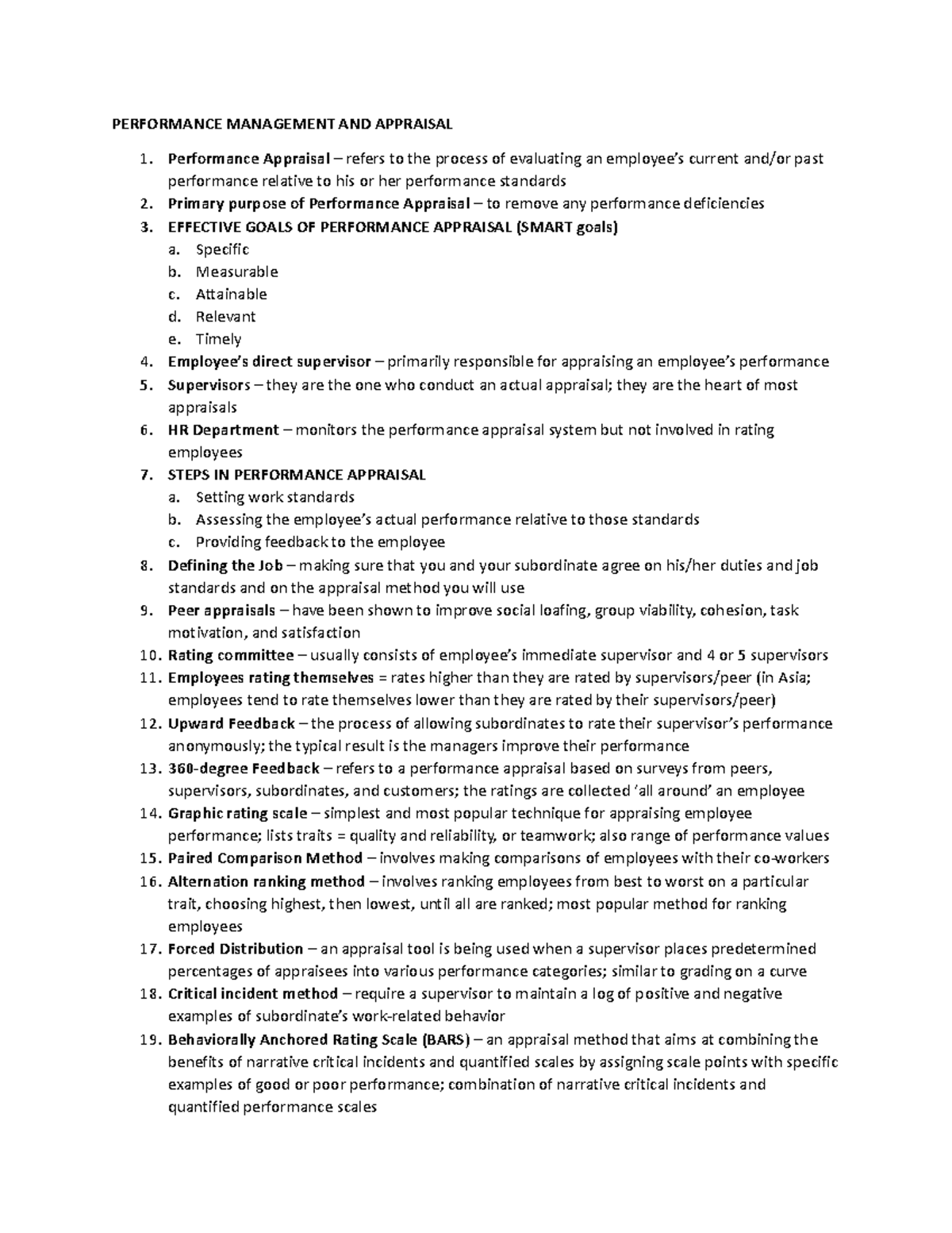Performance Management AND Appraisal - PERFORMANCE MANAGEMENT AND ...