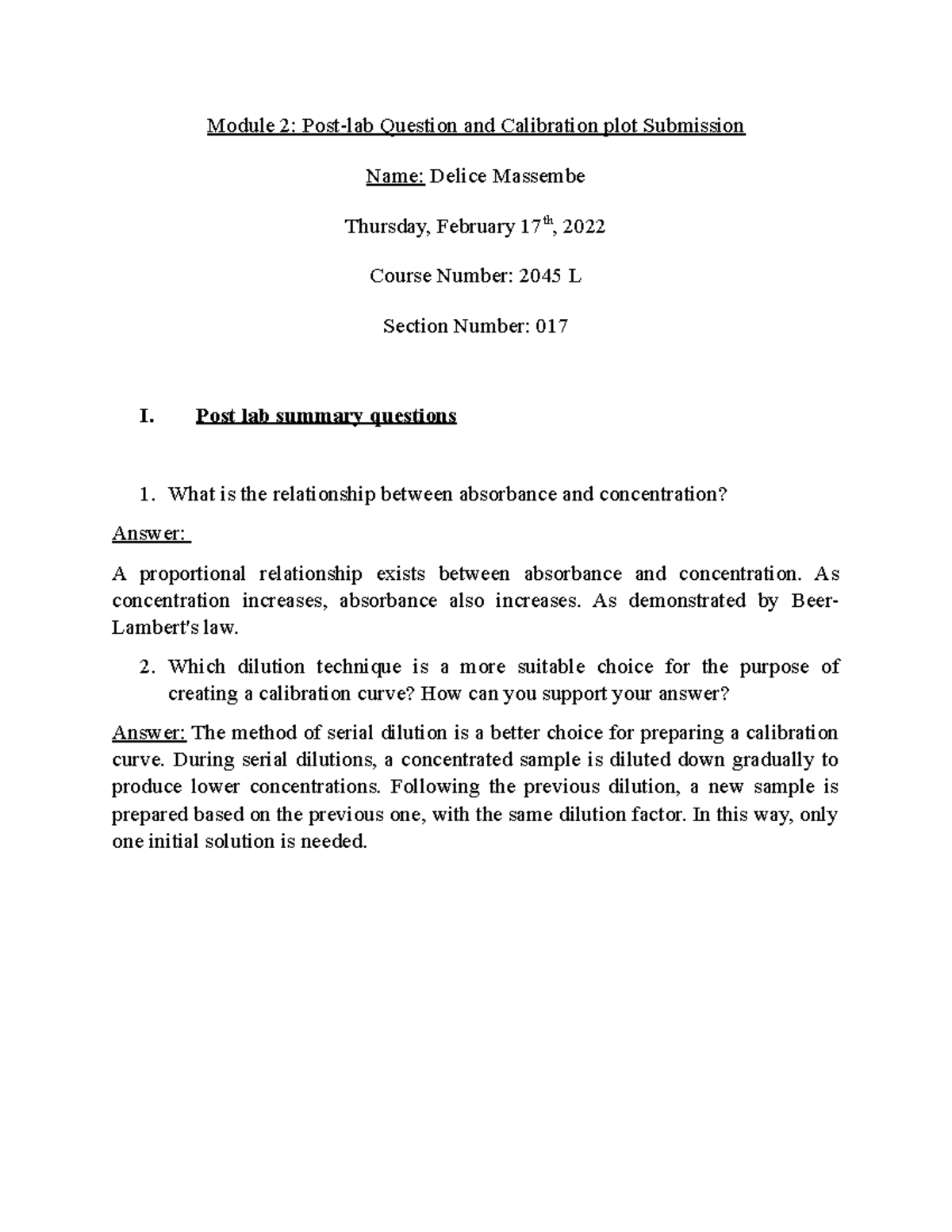 Module 2 postlab question and calibration plot submission Module 2