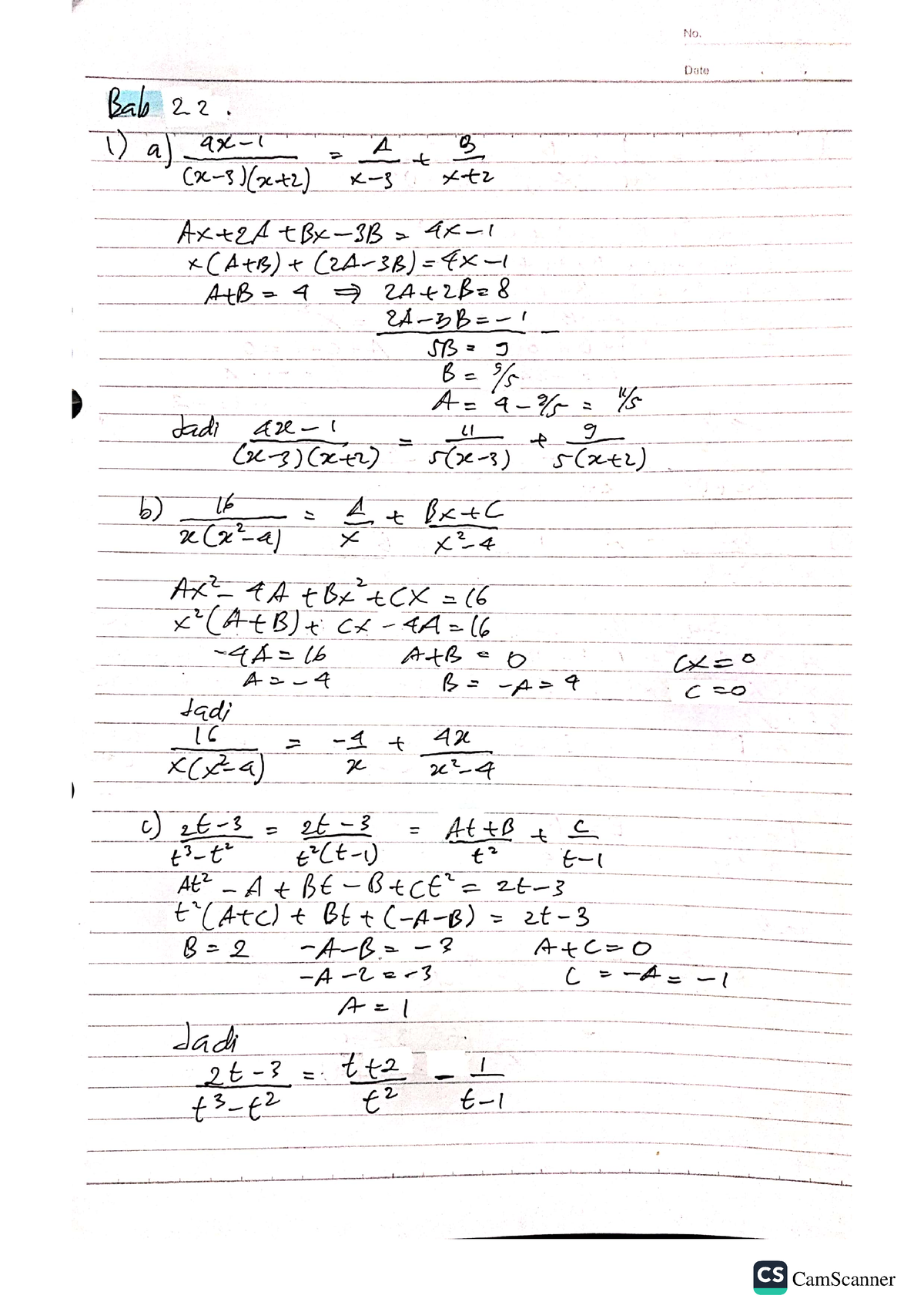 Jawaban Matematika 2 Bab 2.2 - Studocu