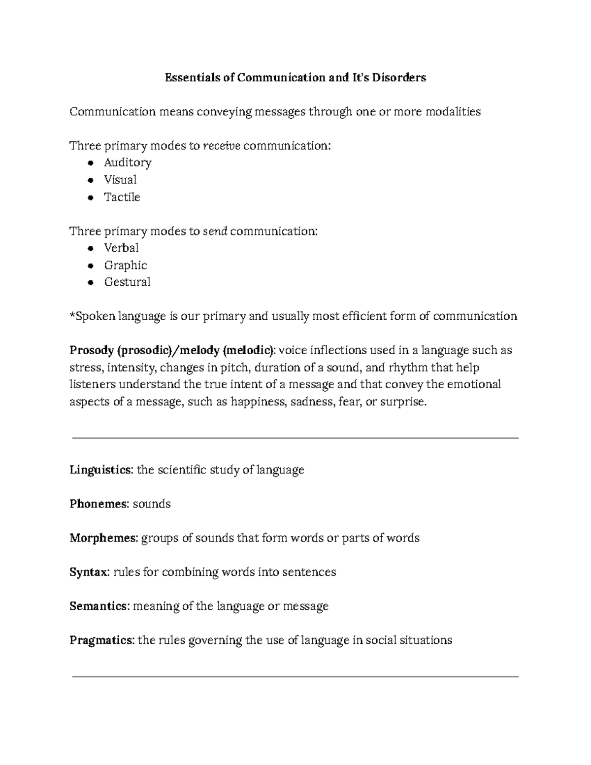 Chapter 1 Essentials Of Communication And It's Disorders - Essentials ...