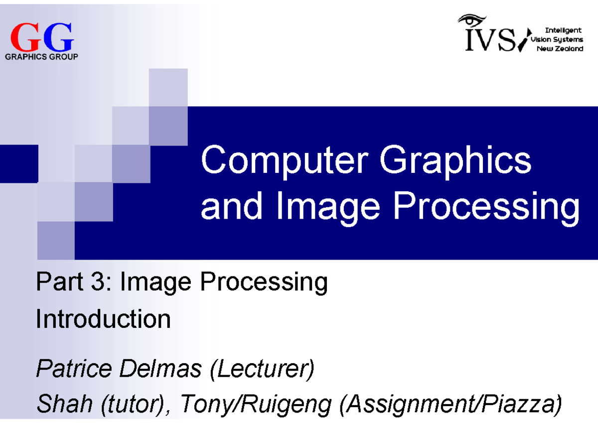 CS373-2024-Part3-0 Introduction - Computer Graphics and Image ...