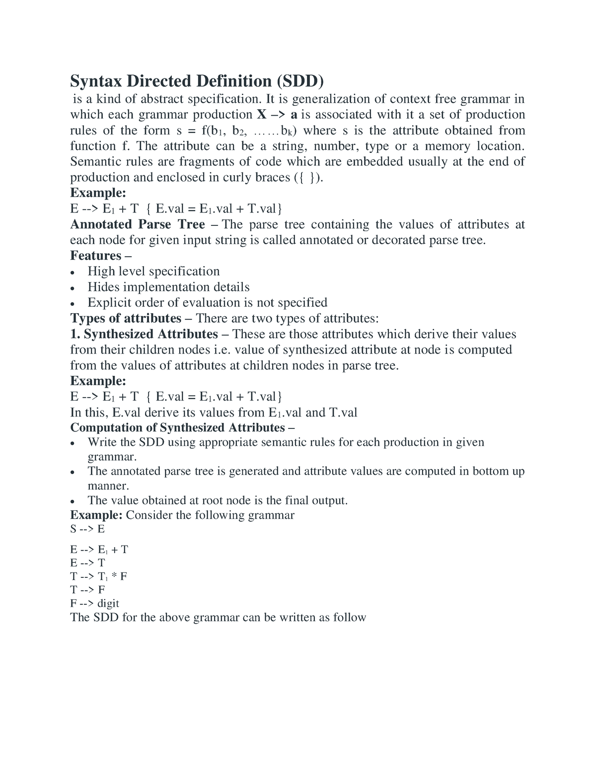 syntax-directed-definition-iii-unit-syntax-directed-definition-sdd