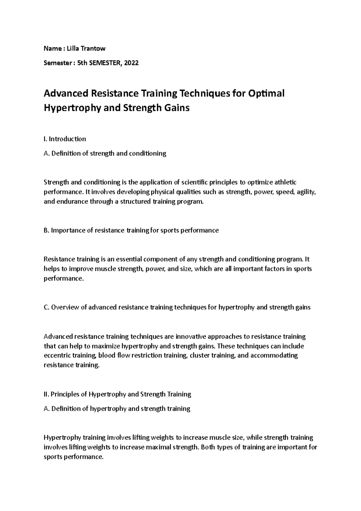 Advanced Resistance Training Techniques for Optimal Hypertrophy and