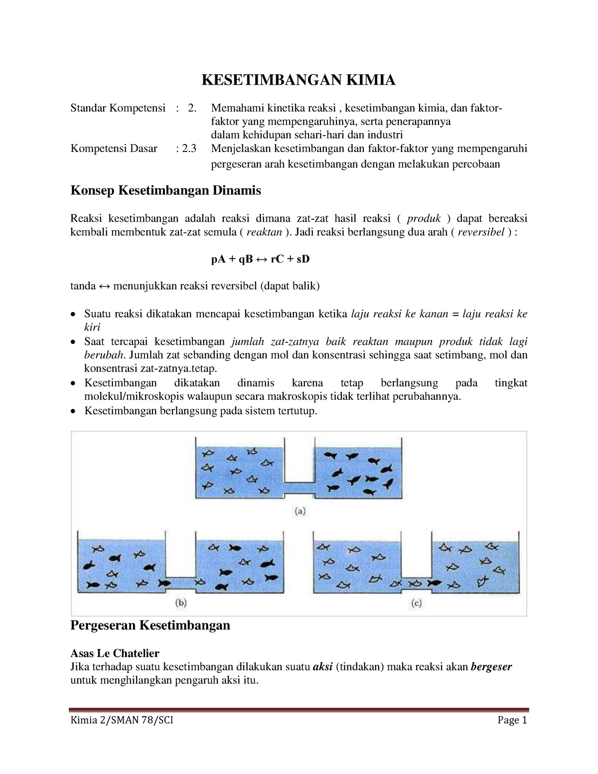 Kesetimbangan Kimia 48 - Kimia 2/SMAN 78/SCI Page 1 KESETIMBANGAN KIMIA ...