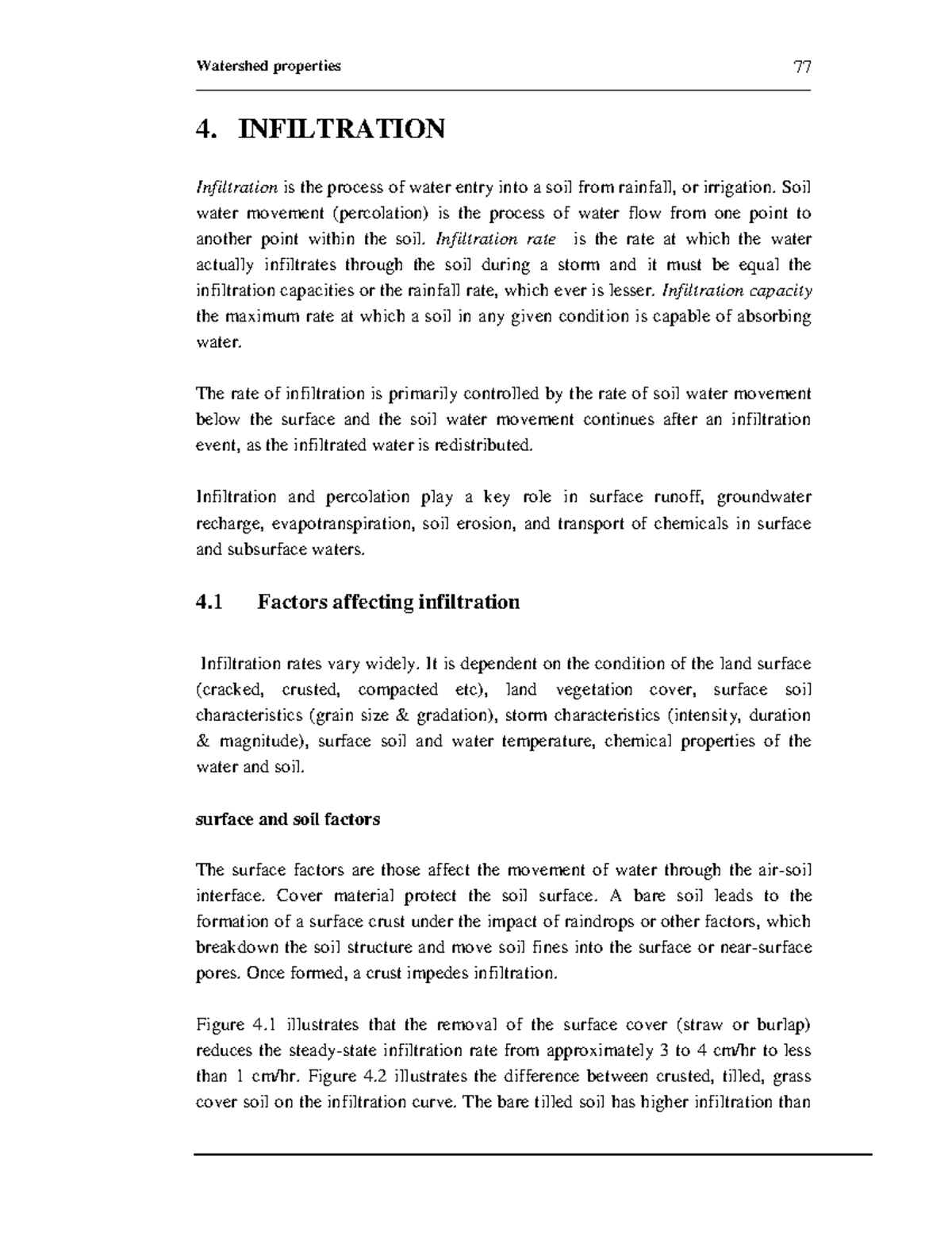 Infiltration - Lecture notes 1 - - Studocu