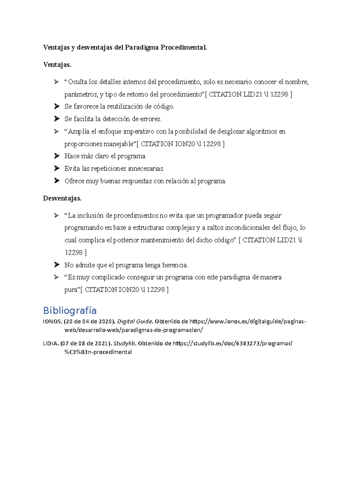 Ventajas Y Desvemjatas Del Paradigma Procedimental - Ventajas Y ...