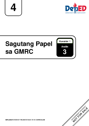 DLL Matatag GMRC 4 Q1 W7 - Gmrc Daily Lesson Log - MATATAG K To 10 ...