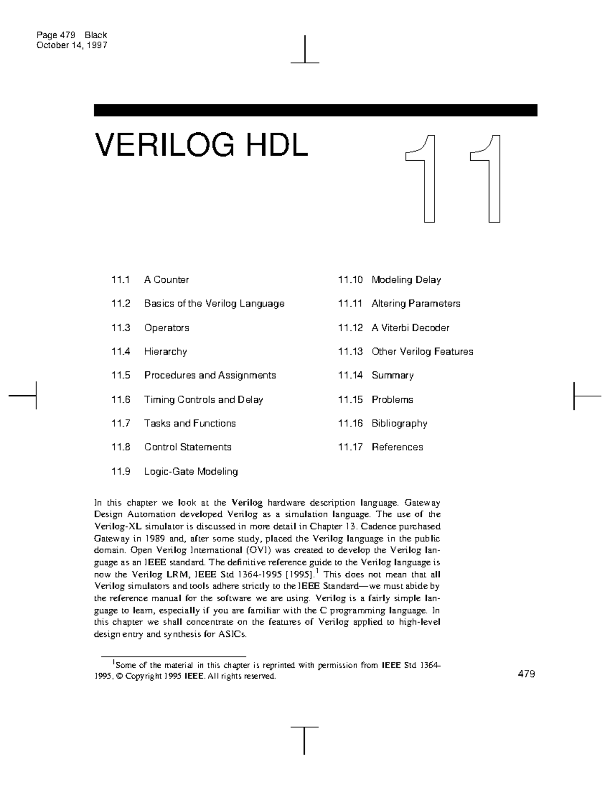 Verilog HDL - Book - October 14, 1997 479 VERILOG HDL 11 In This ...