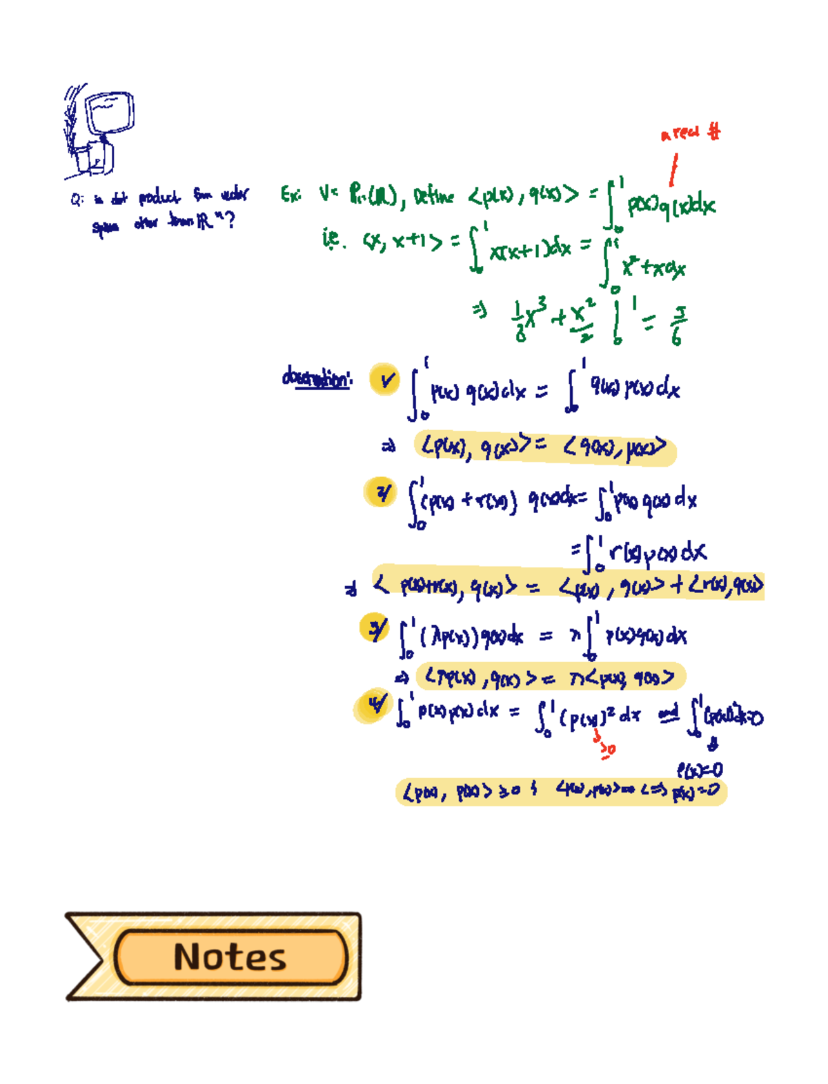 Inner product Space - Lecture notes of professor Paulin. - þ × i is out ...