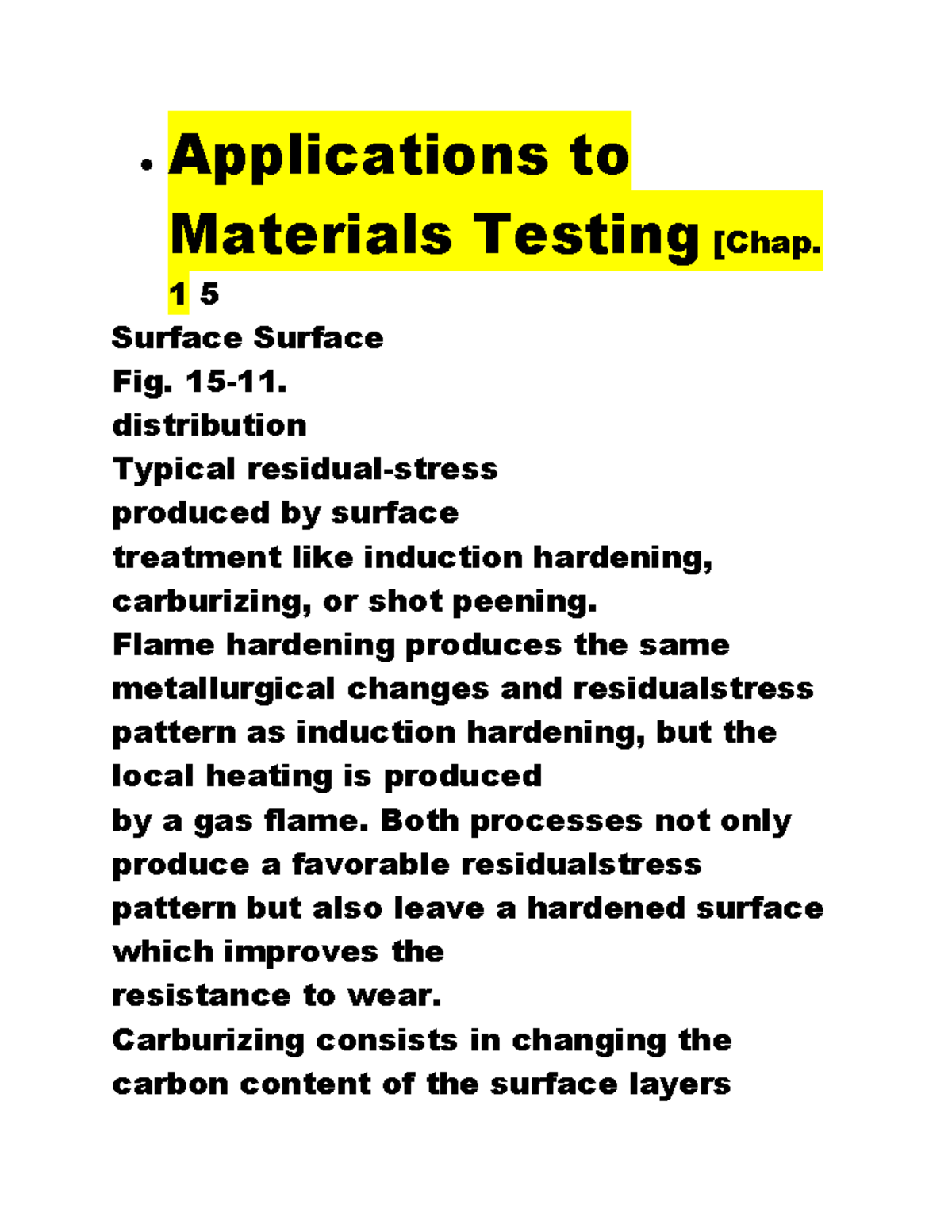 Applications to Materials Testing - 1 5 Surface Surface Fig. 15-11 ...