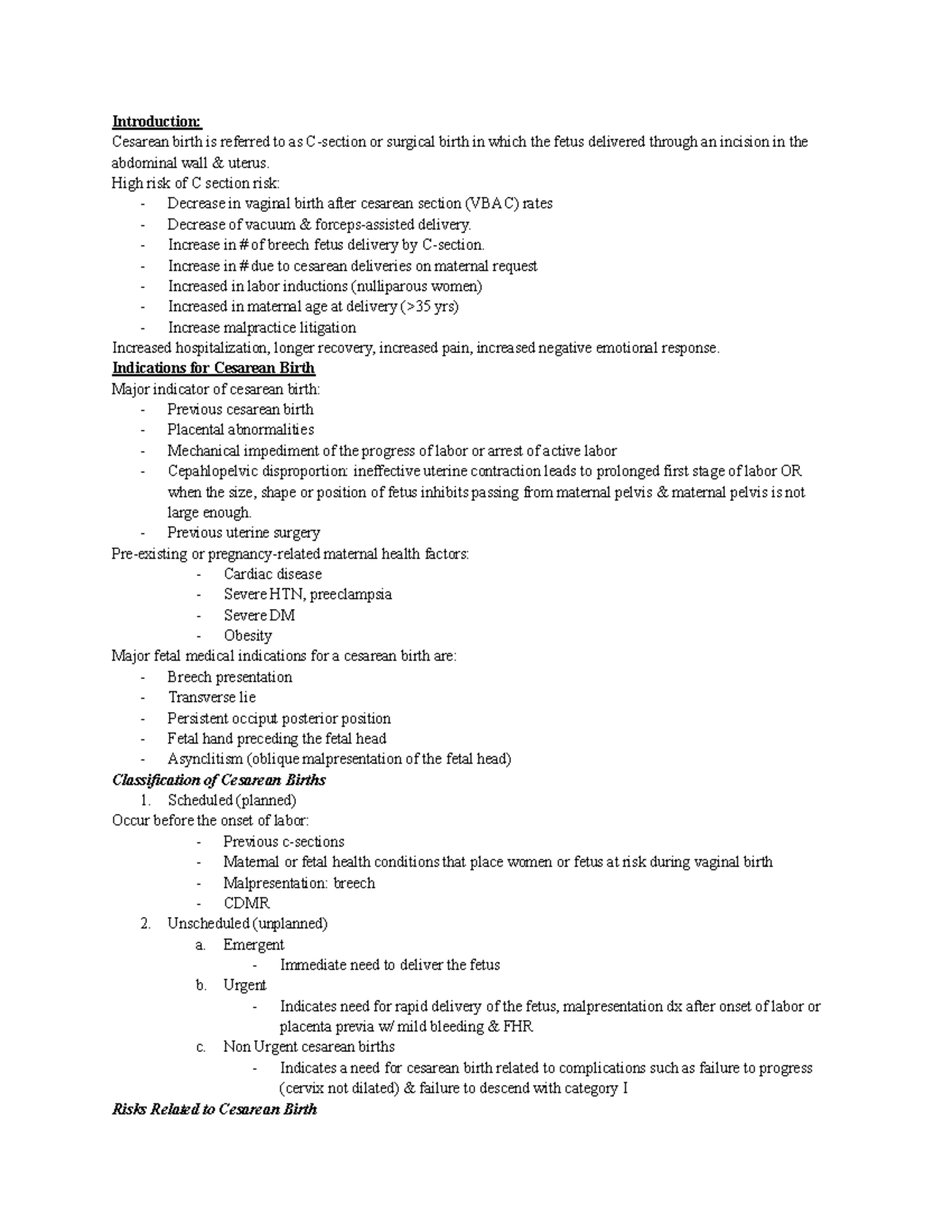 educational topic 11 intrapartum care