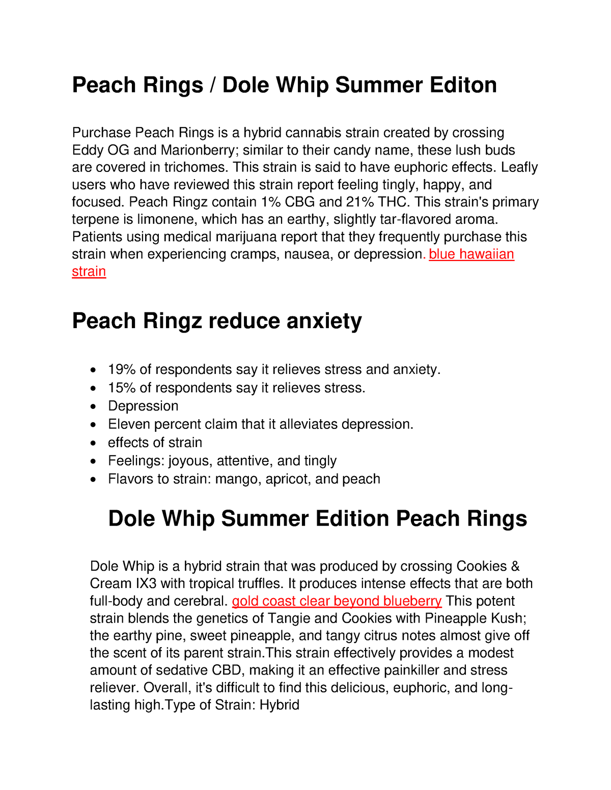 Peach Rings (2) gold cost clear Peach Rings / Dole Whip Summer Editon