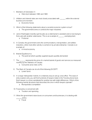 Introduction to Business Administration BAM101 Chapter 1 - 4 Glossary ...