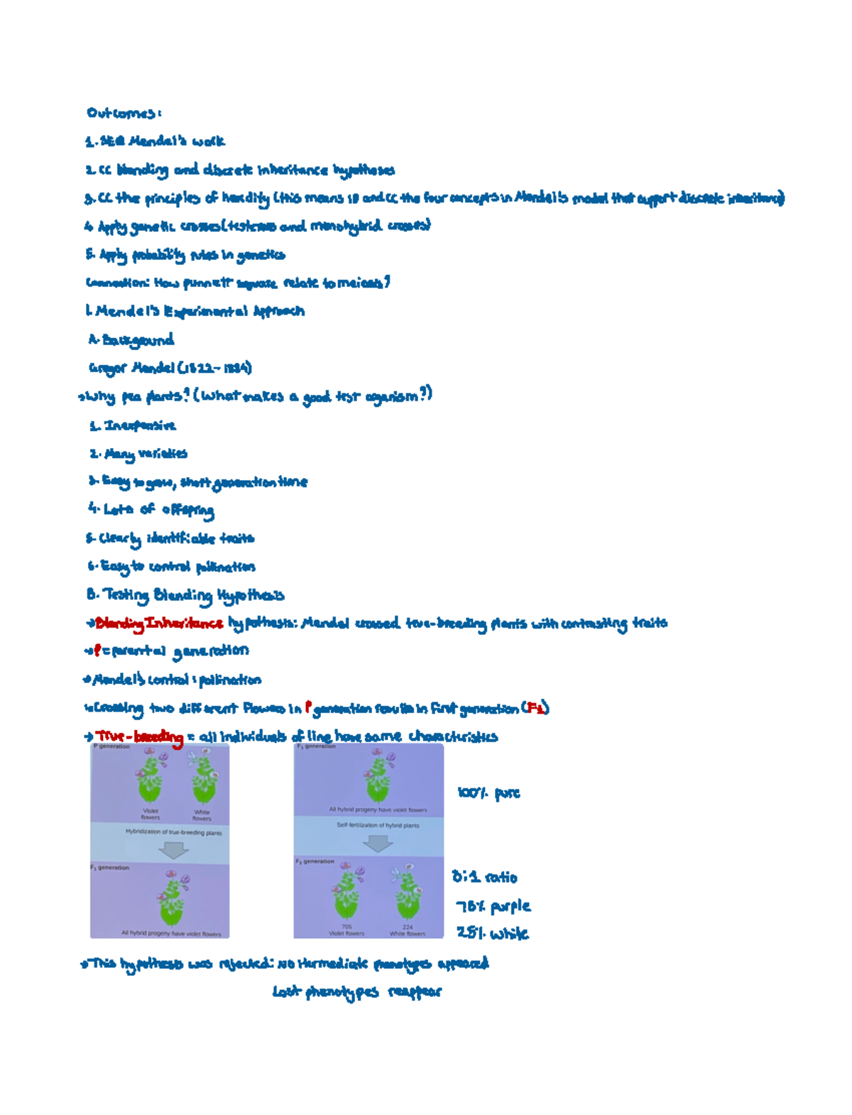 Lecture 12- Mendelian Genetics - 01:119:115 - Studocu