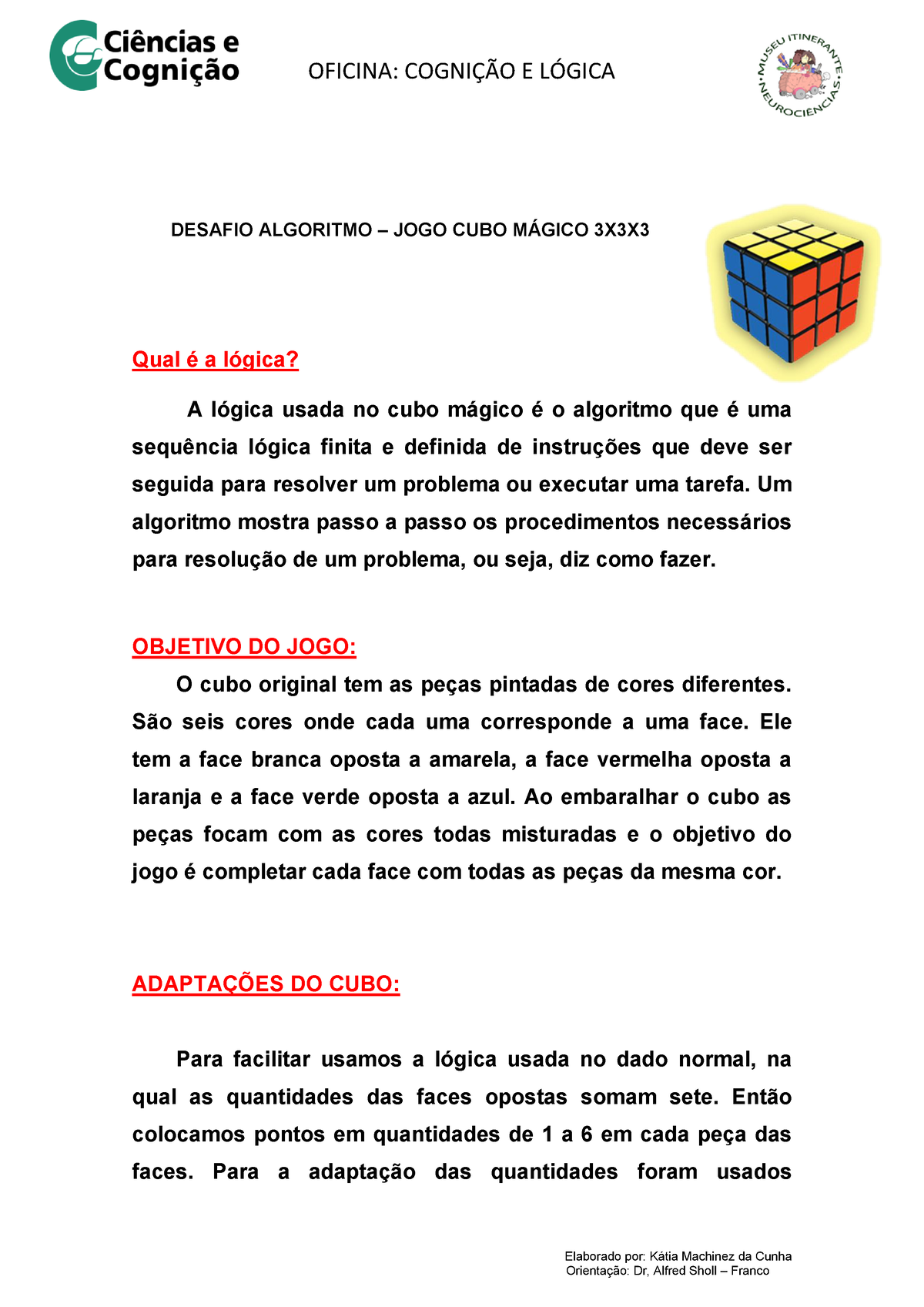 Montagem Do Cubo Magico Por Camadas, PDF