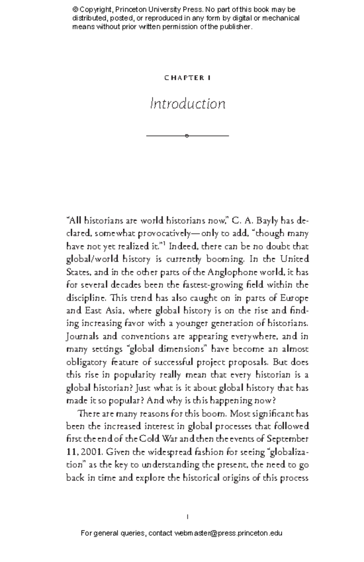 Conrad Introduction to What is Global History - 1 C h a p t e r 1 ...