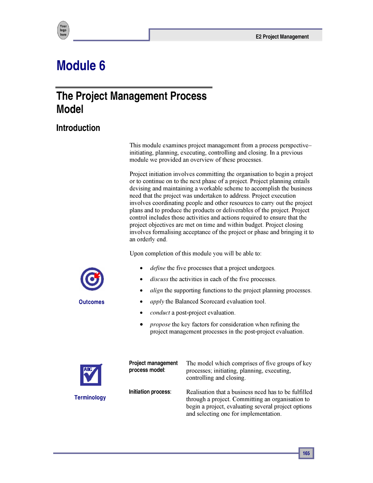 Module-6 - E2 Project Management Module 6 The Project Management ...