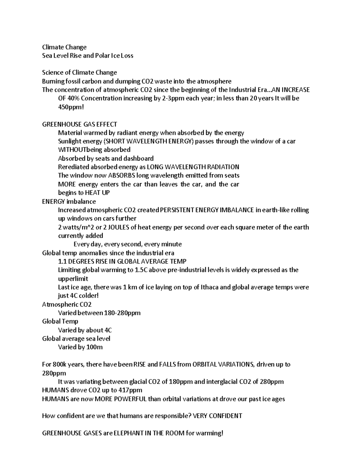 Oceans Final Study Guide - Climate Change Sea Level Rise and Polar Ice ...