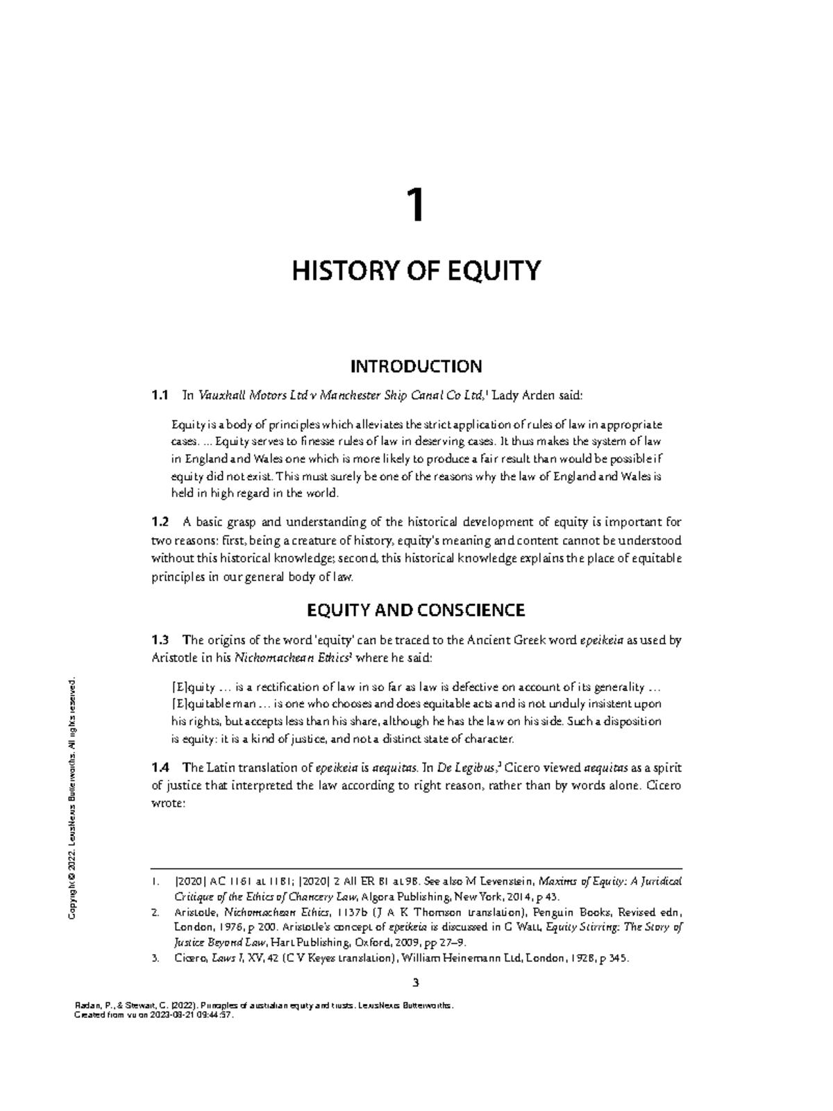 essays on the history of equity