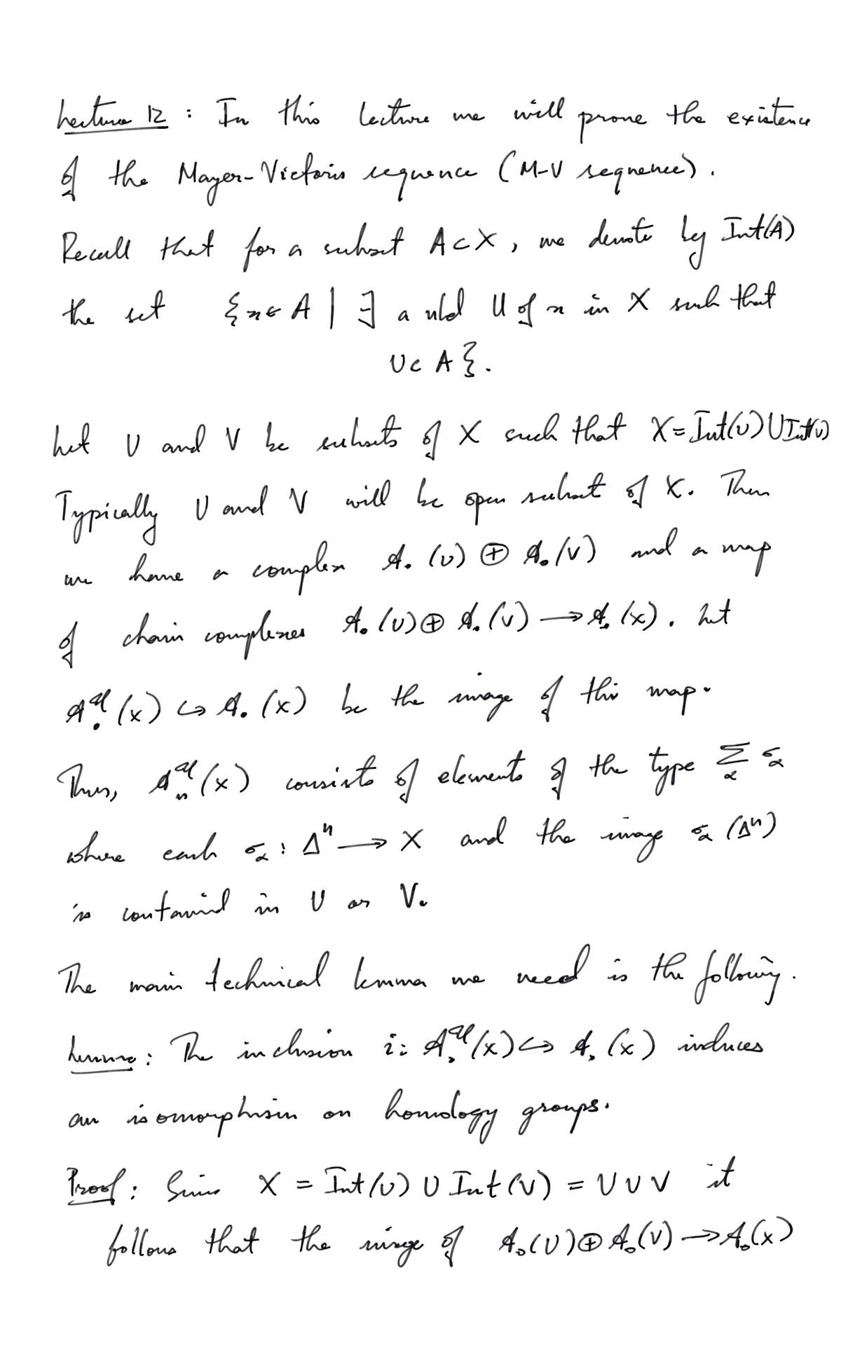 ALGEBRAIC TOPOLOGY LECTURES visual data 4