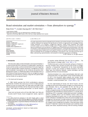 The underlying dimensions of brand orientation and its impact on ...