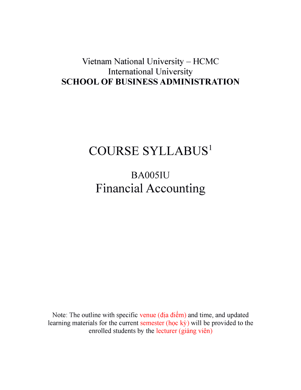 Financial Accounting BA005IU 2023 2024 Sem1 Vietnam National   Thumb 1200 1553 