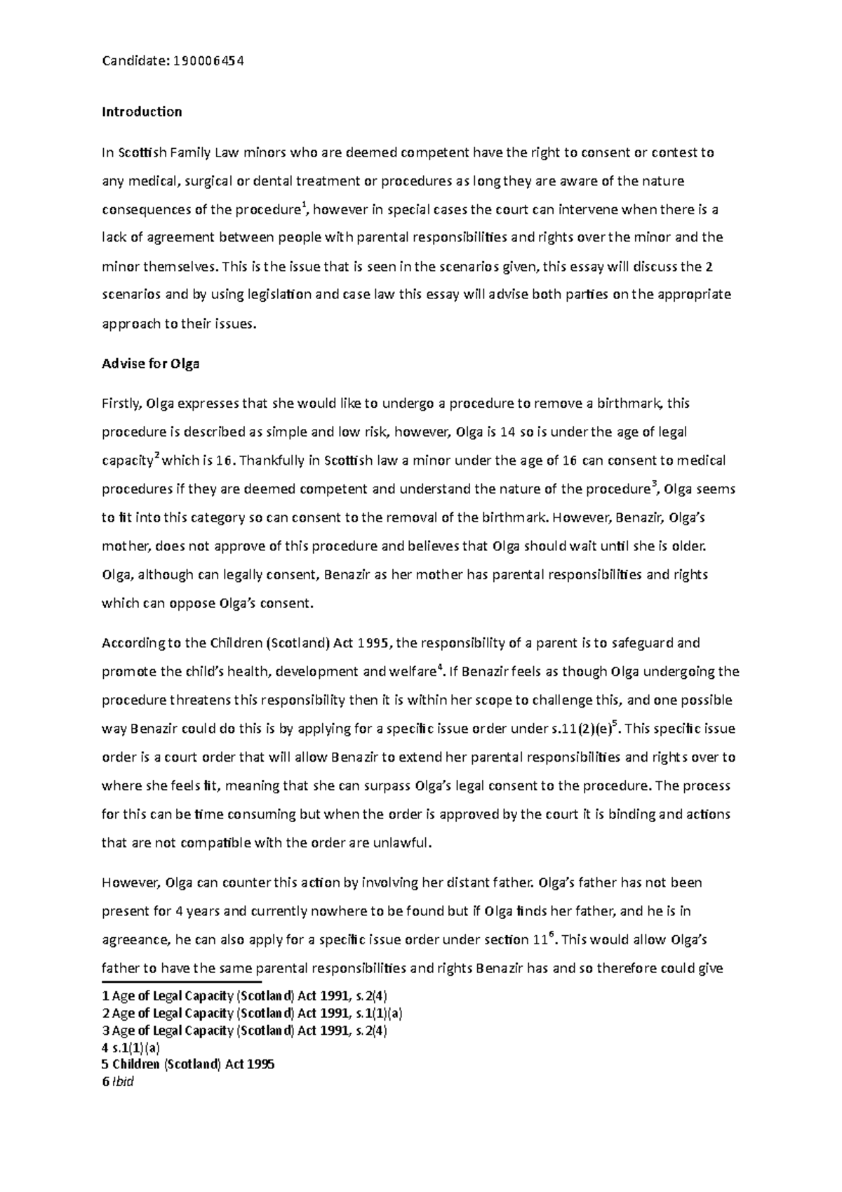 Scottish Family Law Assignment Introduction In Scottish Family Law