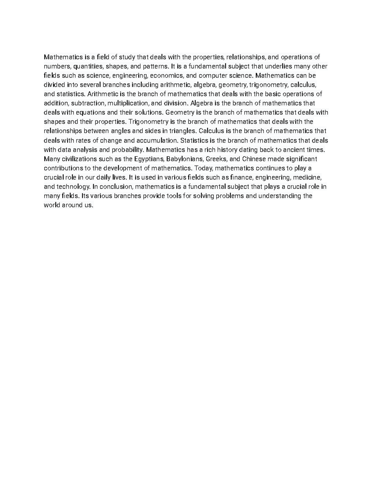 Mathematics deep detail - Mathematics is a field of study that deals ...