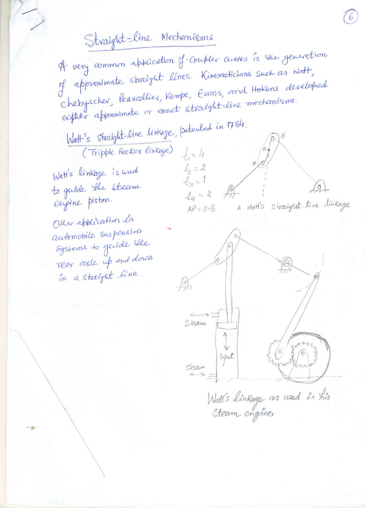 Straight Line Mechanism - Mechanics Of Solid - Studocu